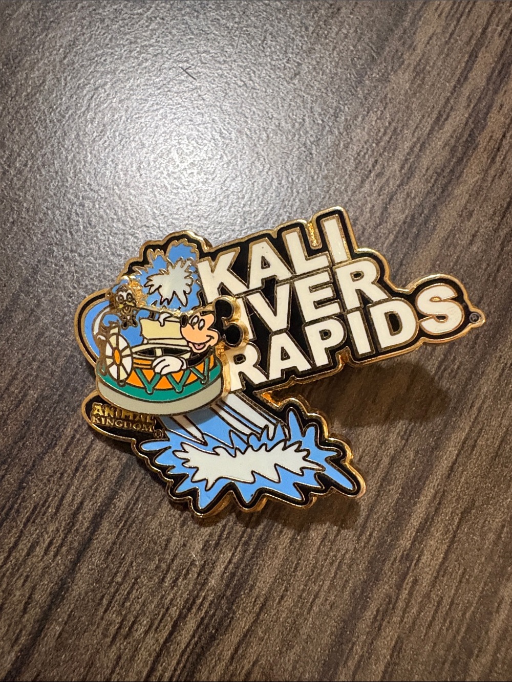 Disney Animal Kingdom Parks Kali River Rapids Enamel Pin - with moveable float